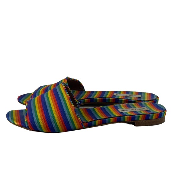TABITHA SIMMONS Sprinkles Rainbow Slides Size 37 (US 6.5/7) - Picture 3 of 11